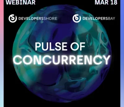 Pulse of concurrency written over an image of the world