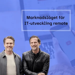 Marknadsläget för IT-utveckling remote billboard